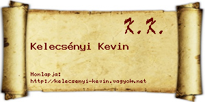 Kelecsényi Kevin névjegykártya